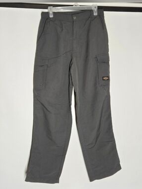 Guide Gear Gray Cargo Pants with Durable Fabric and Straight Leg